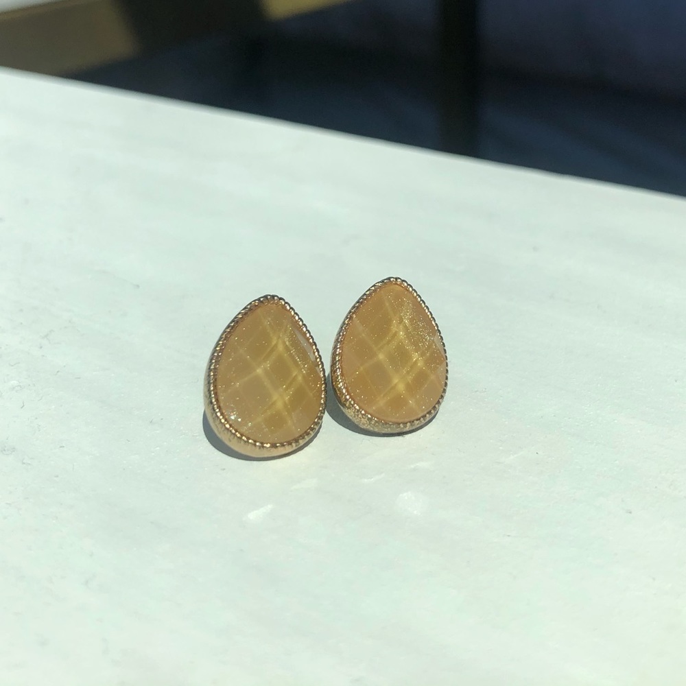 Teardrop Stud Earrings